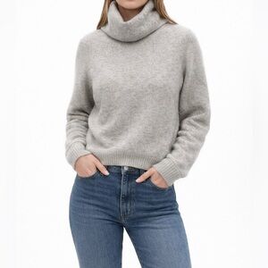 Babaton mohair merino wool turtleneck sweater Sz L